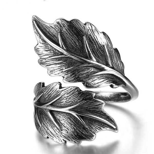 

Кольцо из серебра 925 пробы "Magic leaves" регулируемый размер