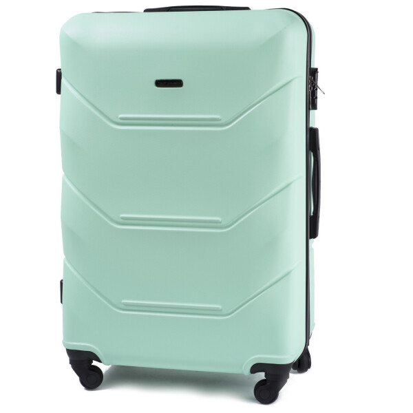 

Чемодан Wings 147 большой 78х49х28 см 87л пластиковый на 4 колесах Мятный