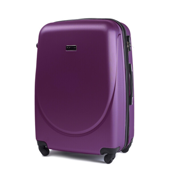 

Чемодан Wings 310 большой 75х47х29 см 86л пластиковый на 4 колесах Сливовый