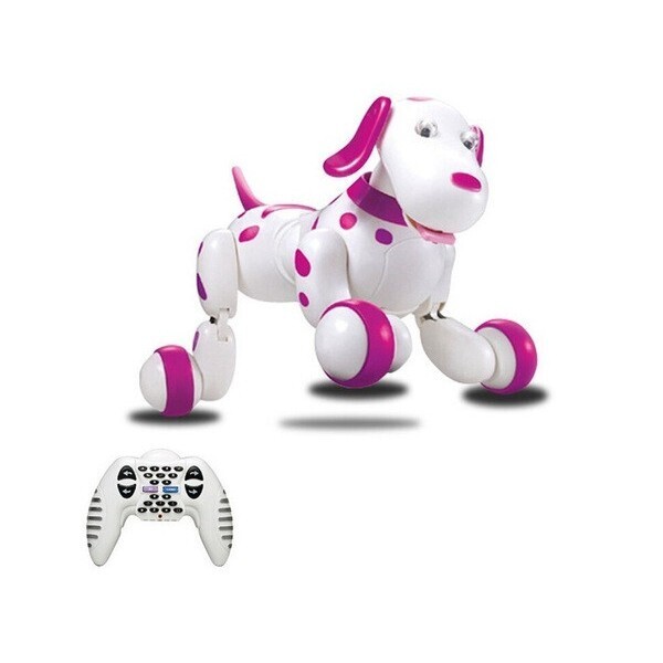 

Интерактивная Собака робот на радиоуправлении HappyCow Smart Dog 777-338 Розовый, лает, выполняет команды