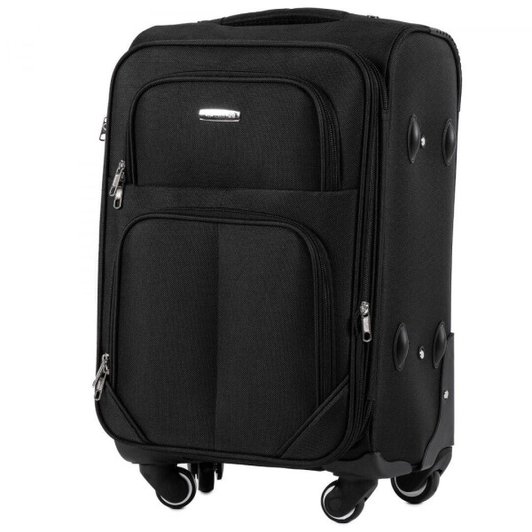 

Чемодан Wings 214 малый 56х37х22 см Ручная кладь на 4 колесах Черный