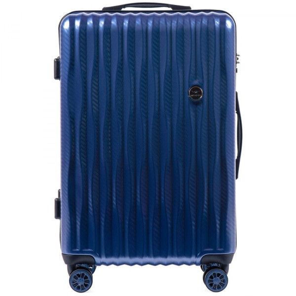 

Чемодан поликарбонатный Wings PC 5223 средний (M, 57 л) на 4 сдвоенных колесах Синий (Blue)