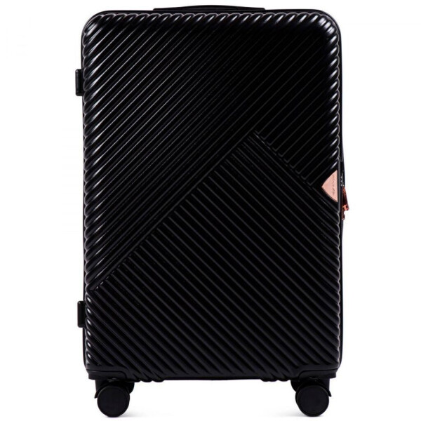 

Чемодан пластиковый Wings WN01 большой (L, 88 л) на 4 сдвоенных колесах Черный