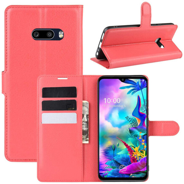 

Чехол-книжка Litchie Wallet для LG G8x ThinQ Red