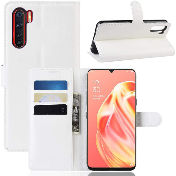 

Чехол-книжка Litchie Wallet для Oppo Reno 3 / A91 White