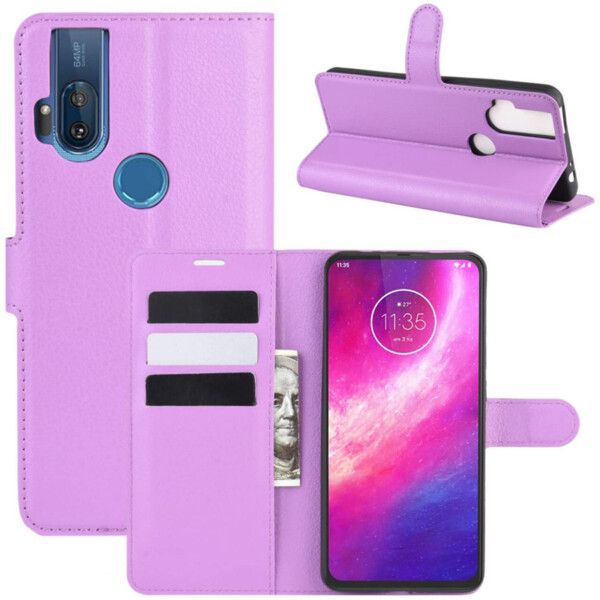 

Чехол-книжка Litchie Wallet для Motorola One Hyper Violet