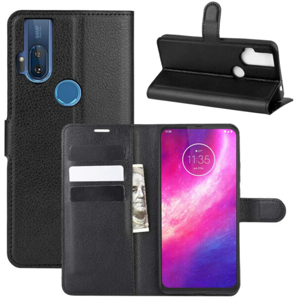 

Чехол-книжка Litchie Wallet для Motorola One Hyper Black