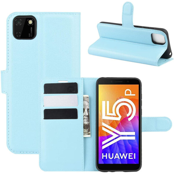 

Чехол-книжка Litchie Wallet для Huawei Y5p / Honor 9s Blue