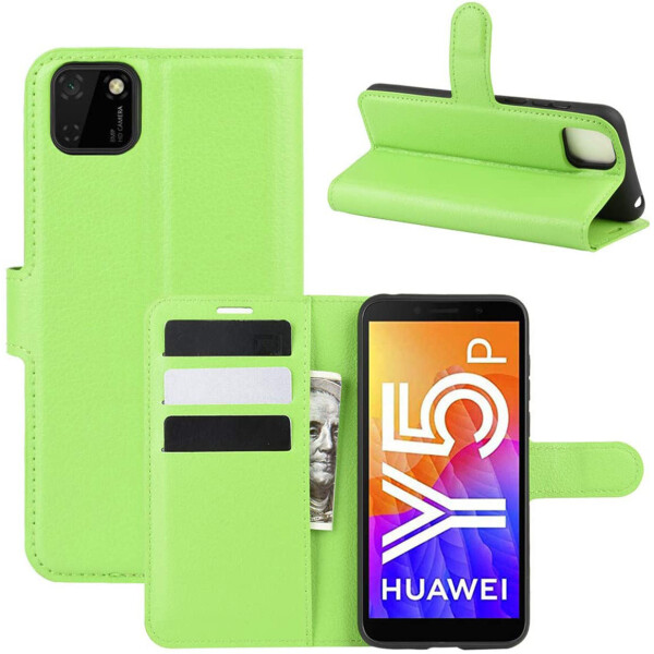 

Чехол-книжка Litchie Wallet для Huawei Y5p / Honor 9s Green