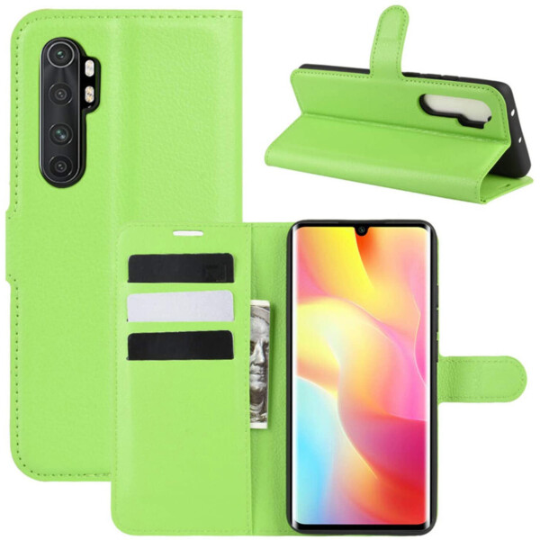 

Чехол-книжка Litchie Wallet для Xiaomi Mi Note 10 Lite Green