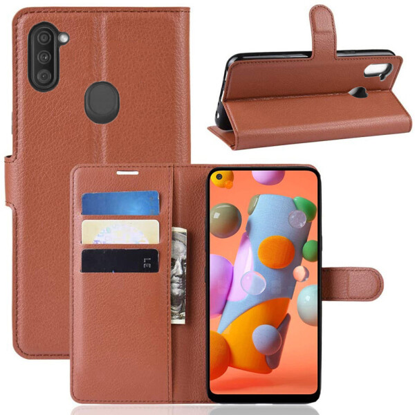 

Чехол-книжка Litchie Wallet для Samsung Galaxy A11 A115 Brown