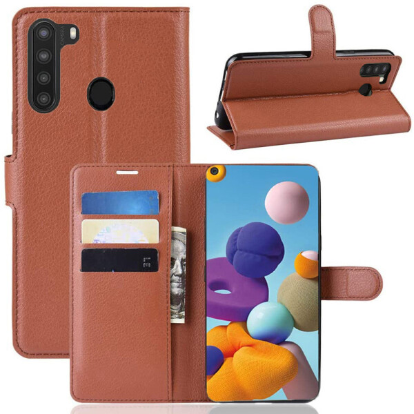 

Чехол-книжка Litchie Wallet для Samsung Galaxy A21 A215 Brown