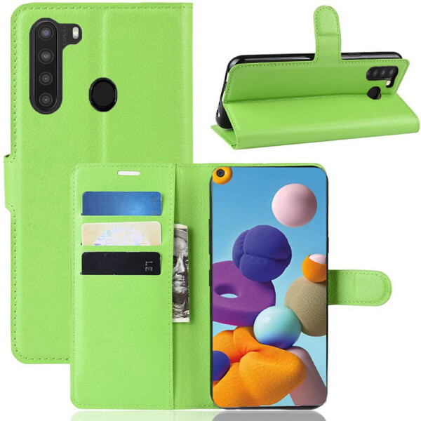 

Чехол-книжка Litchie Wallet для Samsung Galaxy A21 A215 Green