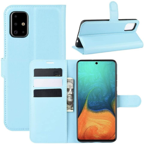 

Чехол-книжка Litchie Wallet для Samsung Galaxy A71 A715 Blue