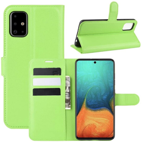 

Чехол-книжка Litchie Wallet для Samsung Galaxy A71 A715 Green