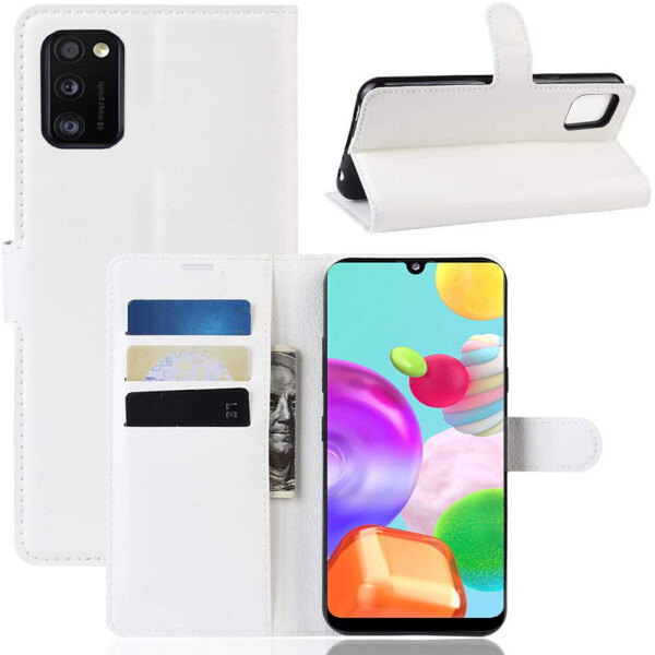 

Чехол-книжка Litchie Wallet для Samsung Galaxy A41 A415 White