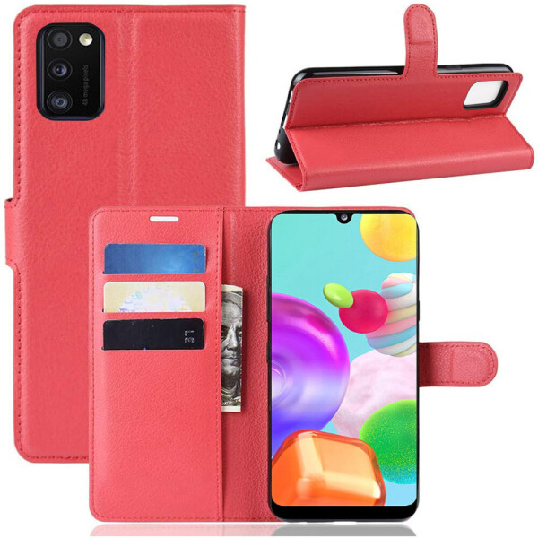 

Чехол-книжка Litchie Wallet для Samsung Galaxy A41 A415 Red