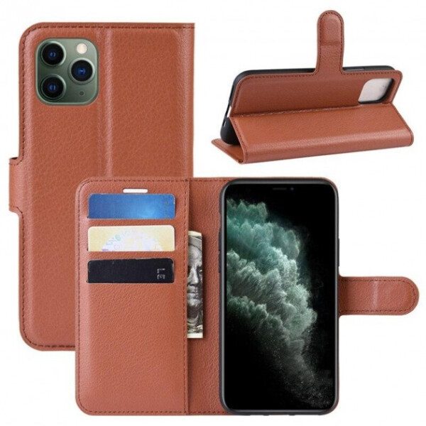 

Чехол-книжка Litchie Wallet для Apple iPhone 11 Pro Max Brown