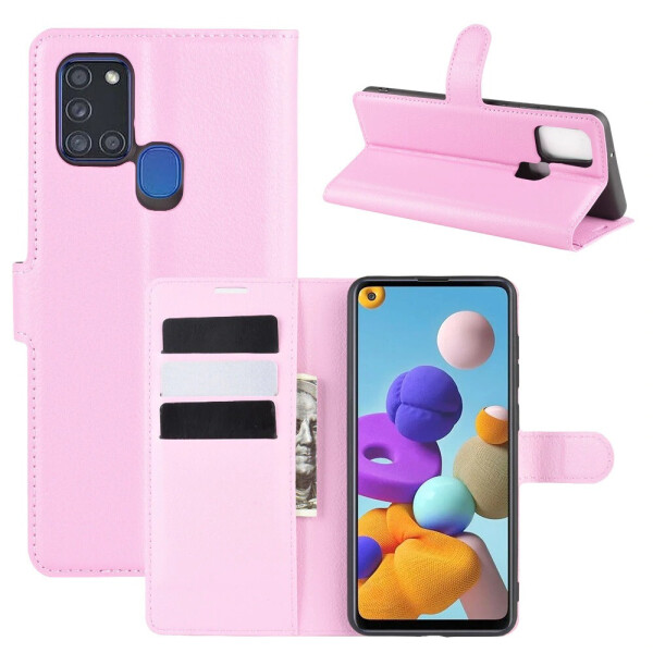 

Чехол-книжка Litchie Wallet для Samsung Galaxy A21s A217 Pink
