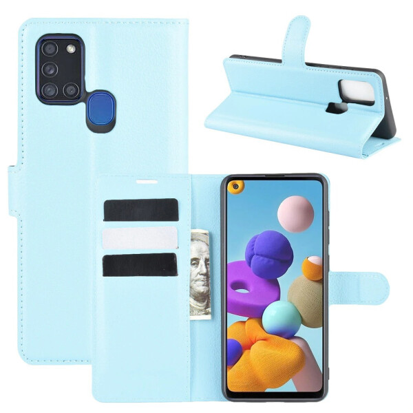

Чехол-книжка Litchie Wallet для Samsung Galaxy A21s A217 Blue