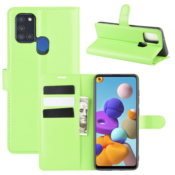 

Чехол-книжка Litchie Wallet для Samsung Galaxy A21s A217 Green