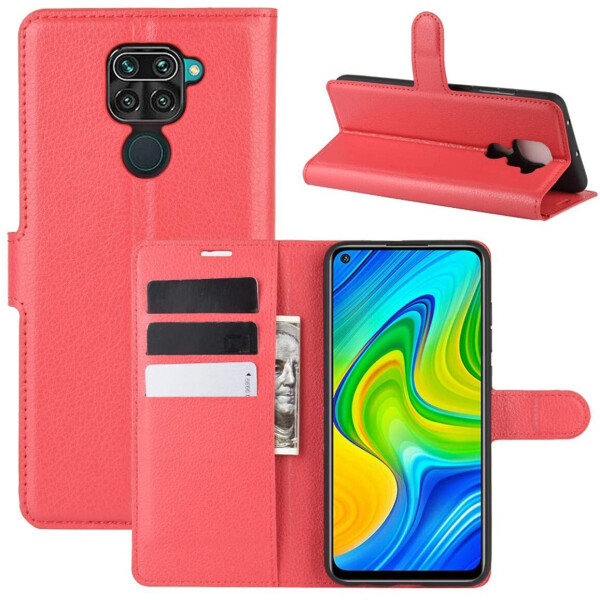 

Чехол-книжка Litchie Wallet для Xiaomi Redmi Note 9 / 10X 4G Red
