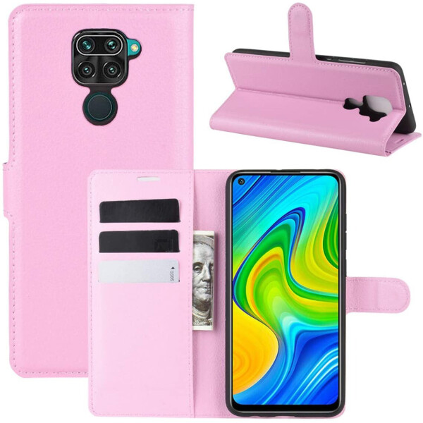 

Чехол-книжка Litchie Wallet для Xiaomi Redmi Note 9 / 10X 4G Pink
