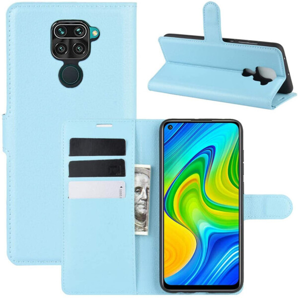 

Чехол-книжка Litchie Wallet для Xiaomi Redmi Note 9 / 10X 4G Blue