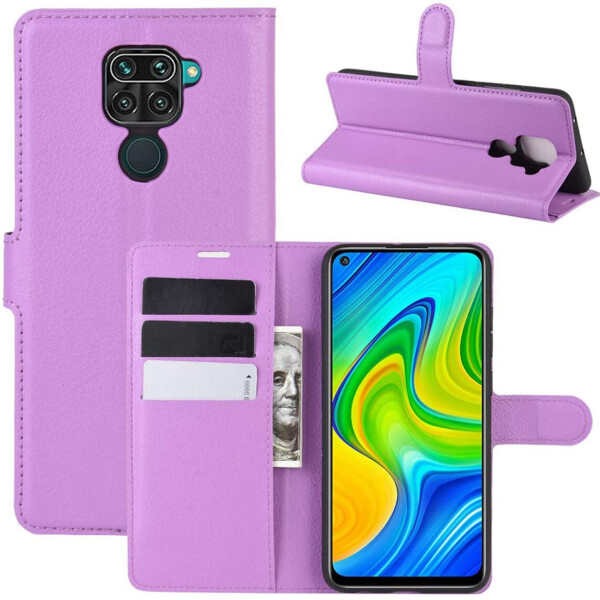 

Чехол-книжка Litchie Wallet для Xiaomi Redmi Note 9 / 10X 4G Violet