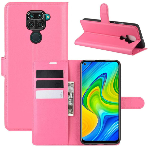 

Чехол-книжка Litchie Wallet для Xiaomi Redmi Note 9 / 10X 4G Rose