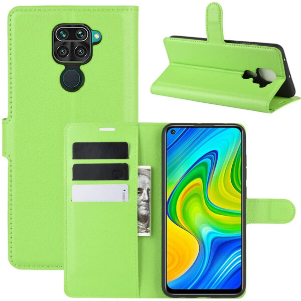 

Чехол-книжка Litchie Wallet для Xiaomi Redmi Note 9 / 10X 4G Green