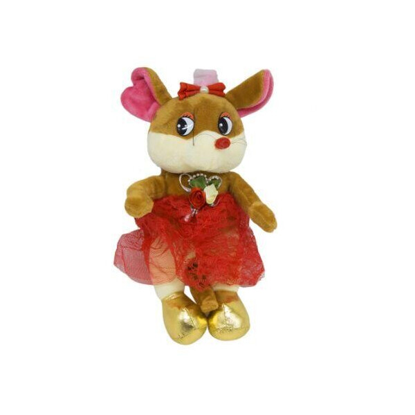 

Мягкая игрушка ";Мышка в юбке"; (коричневая) H-42