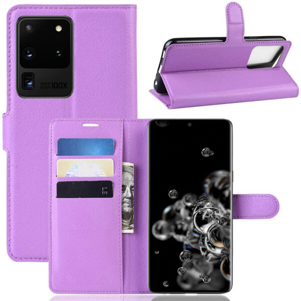 

Чехол-книжка Litchie Wallet для Samsung G988 Galaxy S20 Ultra Violet