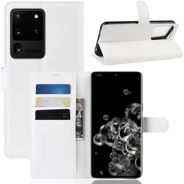 

Чехол-книжка Litchie Wallet для Samsung G988 Galaxy S20 Ultra White