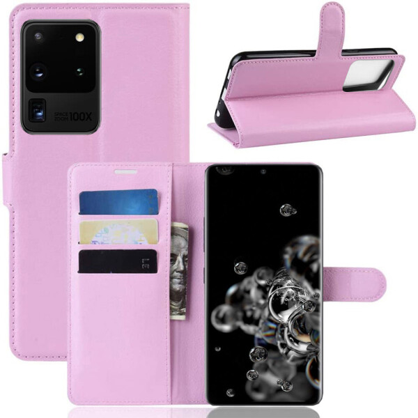 

Чехол-книжка Litchie Wallet для Samsung G988 Galaxy S20 Ultra Pink
