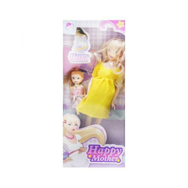 

Кукла беременная ";Happy Mother"; с ребёнком (лимонный) 858A1