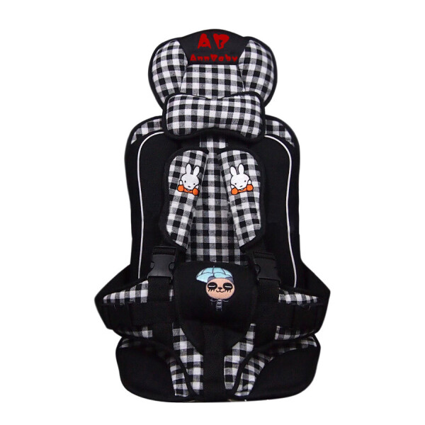

Автокресло детское бескаркасное Ann Baby черная клетка