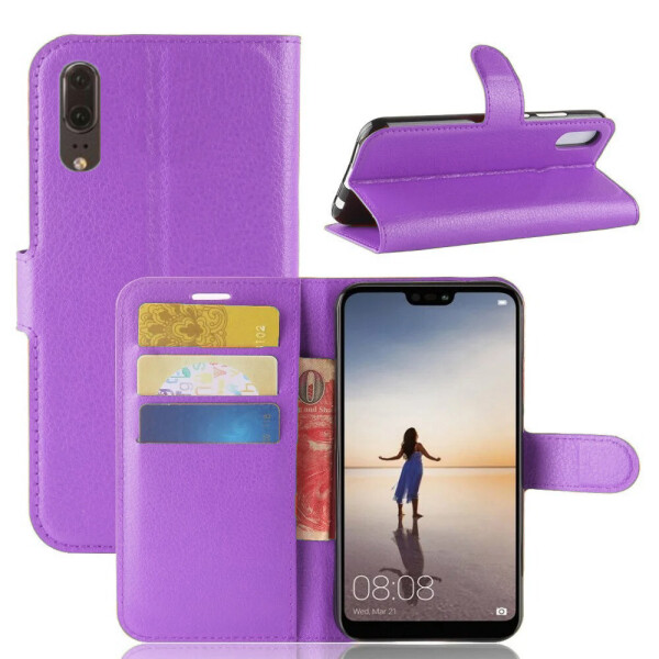 Чехол-книжка Litchie Wallet для Huawei P20 Violet