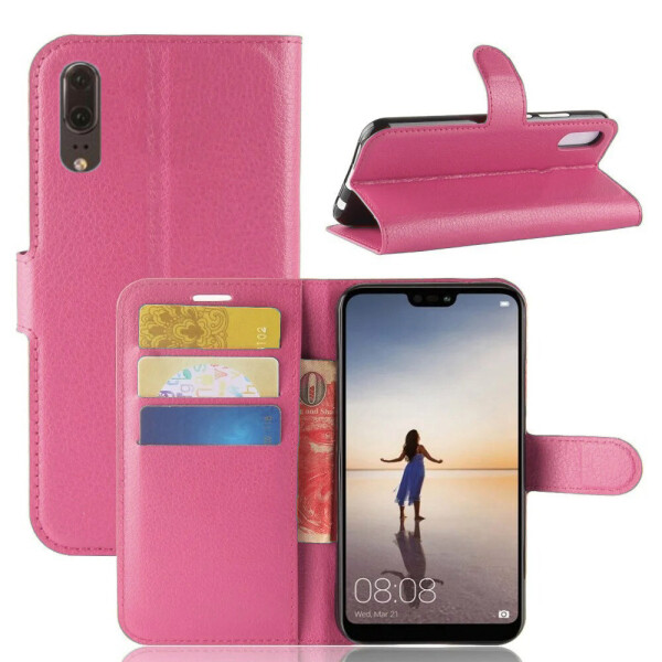 

Чехол-книжка Litchie Wallet для Huawei P20 Rose