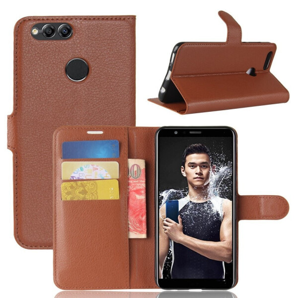 

Чехол-книжка Litchie Wallet для Honor 7X Коричневый