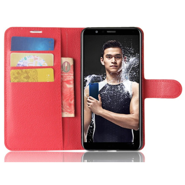 

Чехол-книжка Litchie Wallet для Honor 7X Красный
