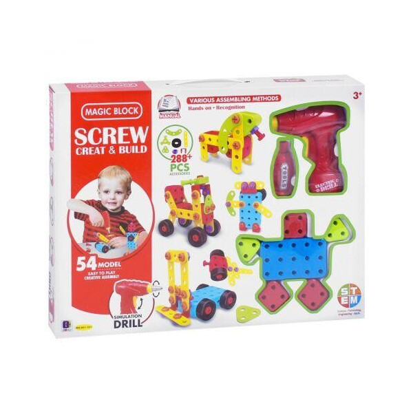 

Конструктор-мозаика ";Magic Block";, 288 деталей 661-361