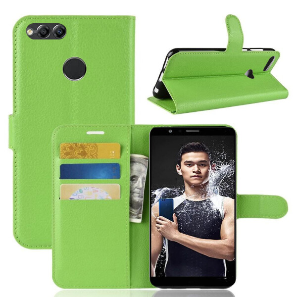 

Чехол-книжка Litchie Wallet для Honor 7X Green