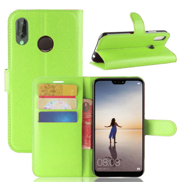 

Чехол-книжка Litchie Wallet для Huawei P20 Lite Green