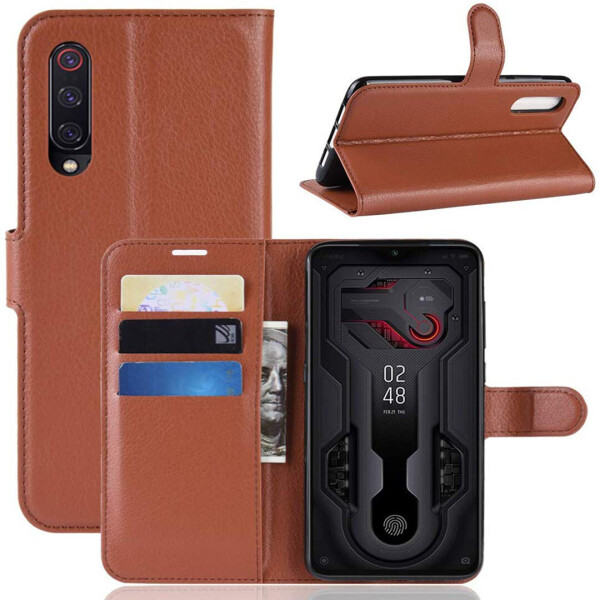 

Чехол-книжка Litchie Wallet для Xiaomi Mi 9 SE Коричневый