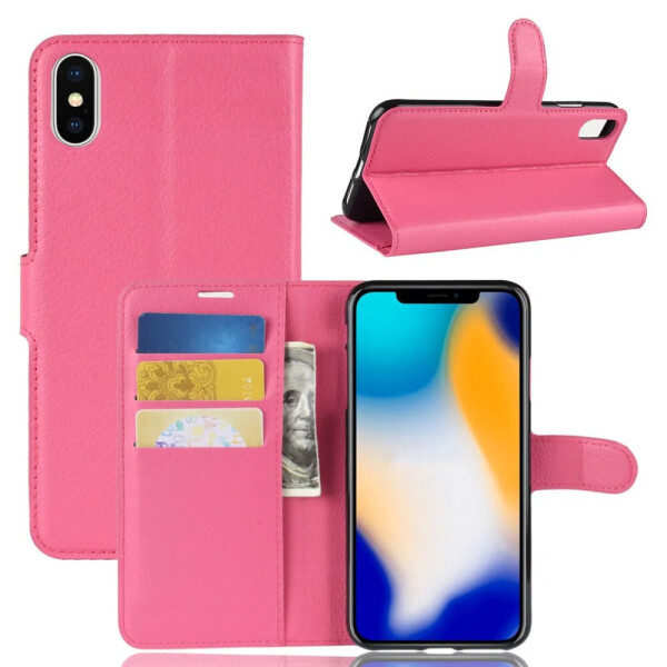 

Чехол-книжка Litchie Wallet для Apple iPhone XS Max Rose