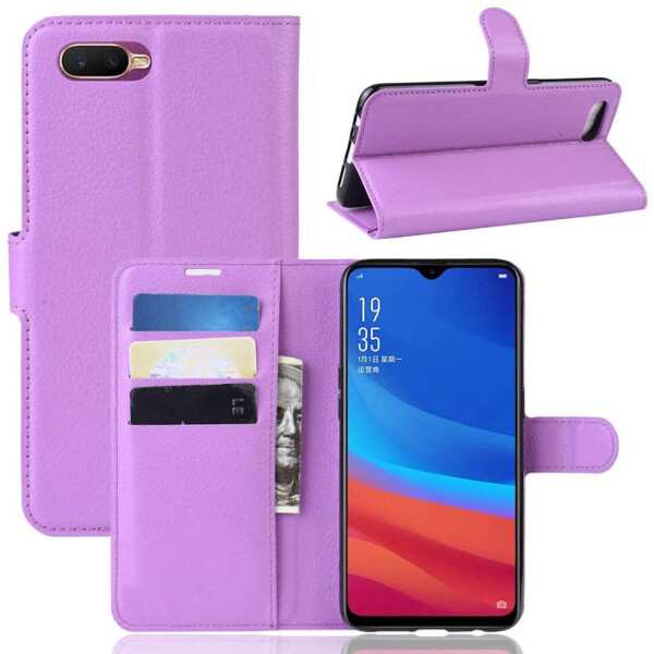 

Чехол-книжка Litchie Wallet для Oppo A5s / AX5s Violet