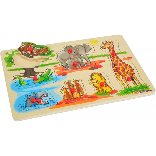 

Деревянная игрушка Рамка-вкладыш MD 2686 (Животные Африки )
