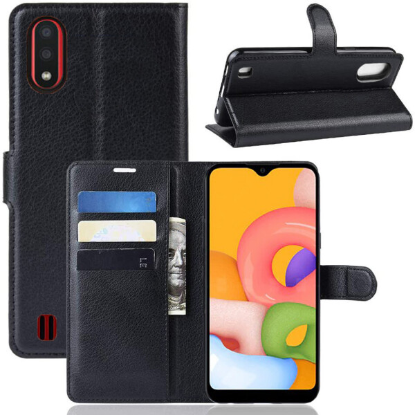 

Чехол-книжка Litchie Wallet для Samsung Galaxy A01 A015 Black