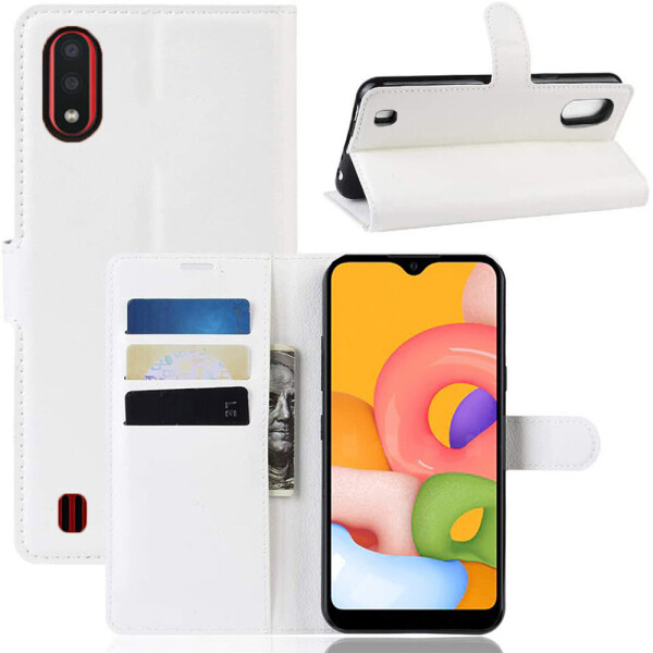 

Чехол-книжка Litchie Wallet для Samsung Galaxy A01 A015 White